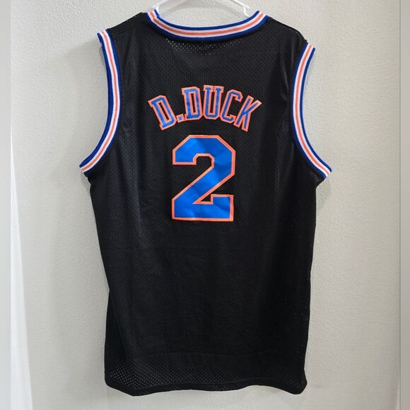 Tune squad D. Duck # 2 sleeveless basketball jersey men's XL - Picture 2 of 3